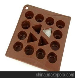 食品级巧克力几何图形硅胶冰格
